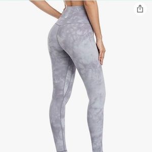 HeyNuts Essential Full Length High Waisted Workout Compression Leggings 28''